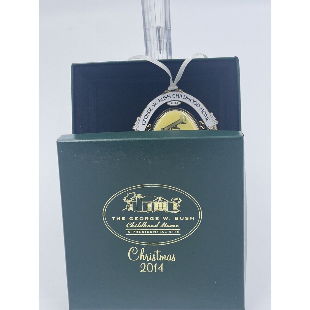 The George w Bush childhood home a presidential site christmas ornament 2014